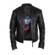 Men's Black Leather Jacket - Asasin