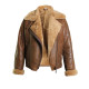 Womens Sheepskin Leather Jacket - Cass