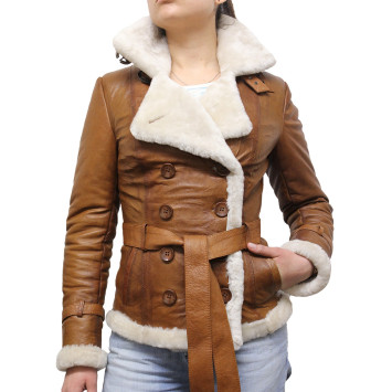 Skinnjakke dame | Ekte saueskinn jakke for damer