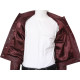 Mens Burgundy Leather Stylish Biker jacket Coat-Tyler