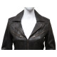 Ladies Women's Brown Vintage Real Leather Biker Jacket-Hannah
