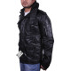 Men's Black Leather Jacket - Jeff