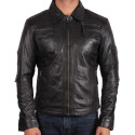 Mens Leather Biker Jacket Genuine Lambskin Leather