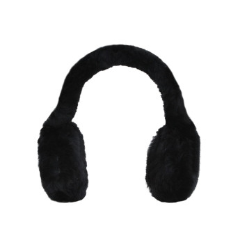Hamptons Black Classic Unisex Genuine Sheepskin Ear Muffs