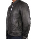 Men's Leather Biker Jacket - Zenith - Brown, Black