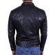 Men’s Black Leather Shirt Jacket - Danzel