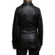 Women's Black Superior Leather Biker Jacket Coat Vintage Retro Design-Zoe