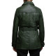 Women's Black Superior Leather Biker Jacket Coat Vintage Retro Design-Zoe