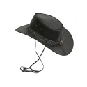 Vintage Mens Wide Brim Cowboy Black Aussie Western Hat