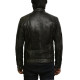 Men's Navy Lambskin Genuine Leather Biker Jacket