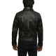 Brandslock Mens Top Quality Black Vintage Real Leather Biker Studed Jacket