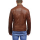 Brandslock Men Leather Biker Jacket Genuine Lambskin Vintage 