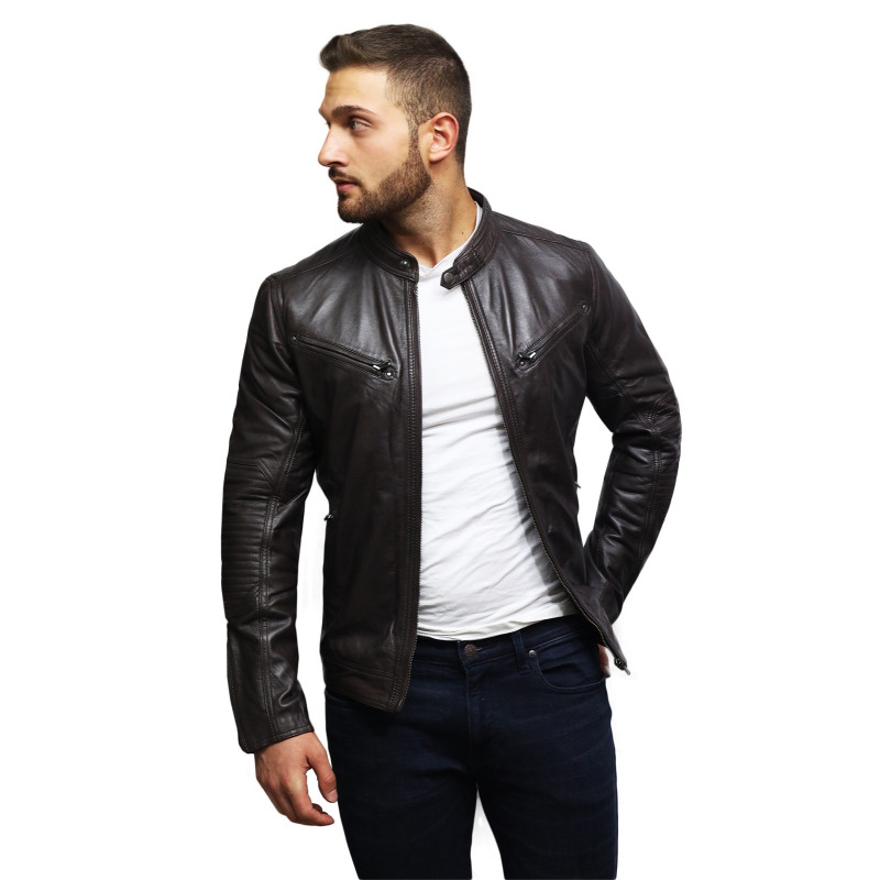 Stylish Trendy genuine leather jacket online