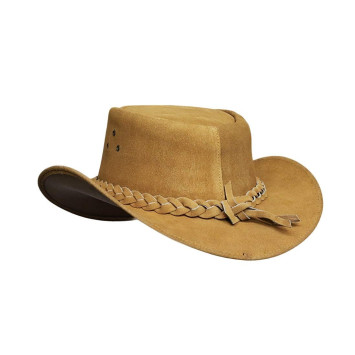 Mens Australian Leather Original Cowboy Aussie Bush Hat