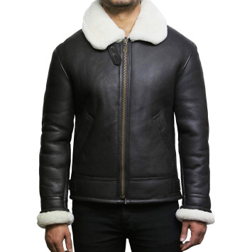 Men's shearling sheepskin jacket - Criss