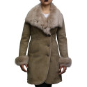 Women Shearling sheepskin Jacket Coat-Nikita-475