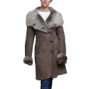 Women Shearling sheepskin Jacket Coat Nikita-Beige