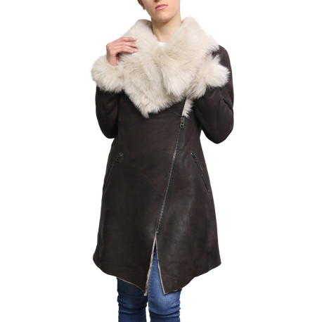 Skinnjakke dame | Ekte saueskinn jakke for damer