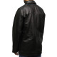 Men's Black Quilted Reefer Jacket