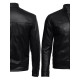Men's Black Leather Jacket - Bradley