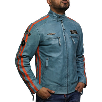 Real Soft Nappa Lamb Leather Jacket For Men