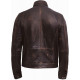 Mens Vintage Washed Black Biker Jacket -Hugo