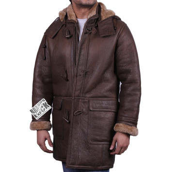 Men’s Brown Leather Jacket - Whom